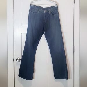 Lucky Brand Jeans 36X33 Button Fly Slim Bootleg 100% Cotton Style 7M10781 Fading